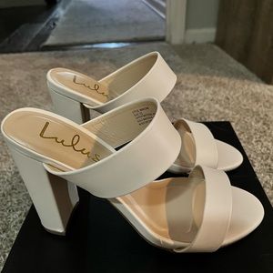 Lulus Marlowe Off White High Heels